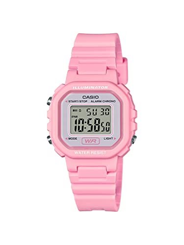 Casio LA20WH Series | Women's Digital Watch | Water Resistant | LED Light | Auto Calendar | Date Display | 1/100 SEC Stopwatch | Regular Time Keeping (HR, Min, SEC, PM, Date, Day) | 5 Yr Batt