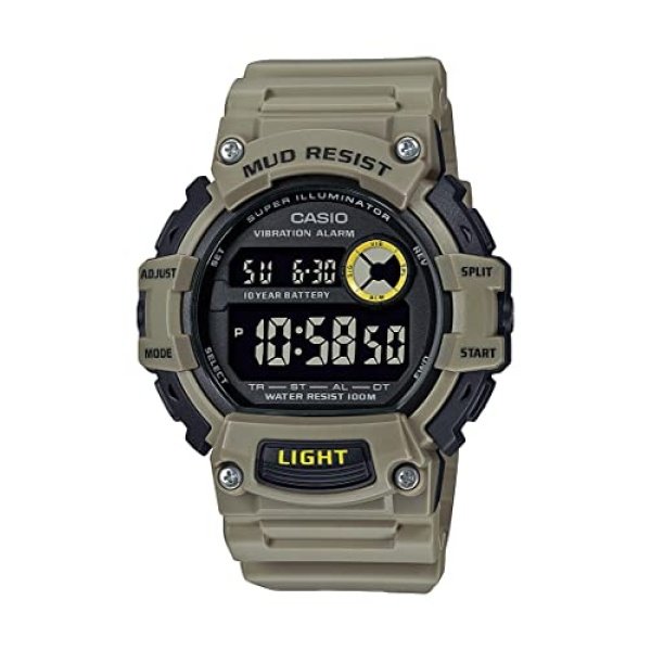 Casio TRT110H Series | Digital Watch | 100M WR | 1/100 SEC Stop Watch | LED Light | Mud Resistant | Low Temp Resistant | Auto Calendar | Dual Time | Vibration/Daily Alarm | 10 Year Battery