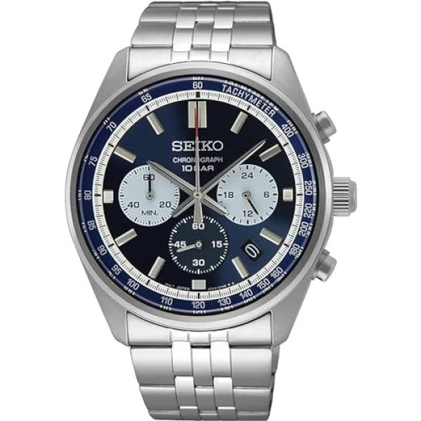 SEIKO Chronograph Quartz Blue Dial Men's Watch SSB427P1