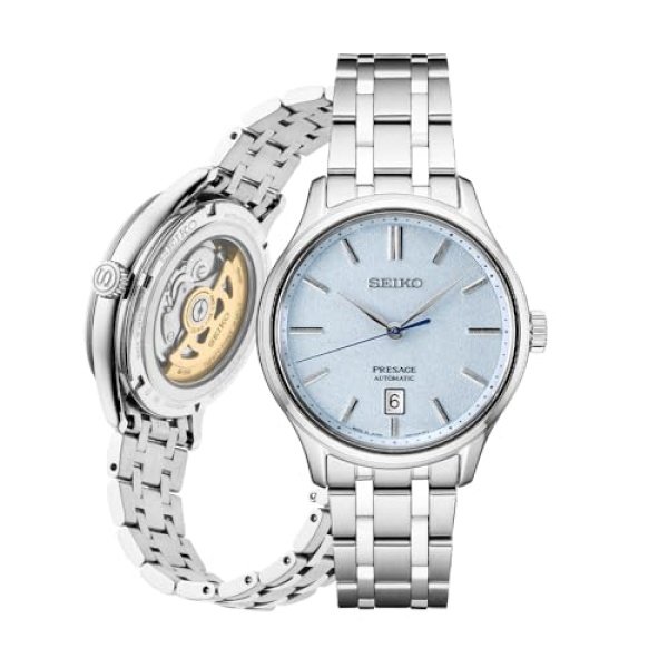 SEIKO SRPF53 Men's Presage Automatic Watch - Stone Blue/Silver